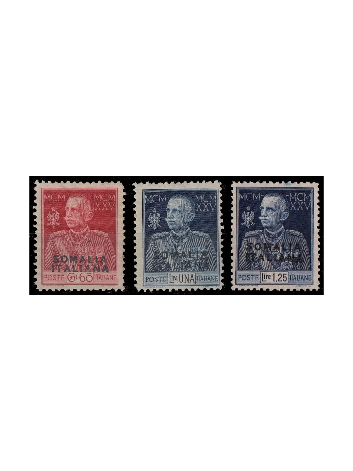 ITALIAN SOMALIA 1925-26 King's Jubilee dent. 11 3v MNH**