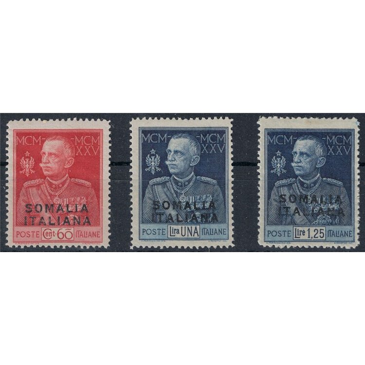 ITALIAN SOMALIA 1925-26 King's Jubilee perf. 13½ 3v MNH**