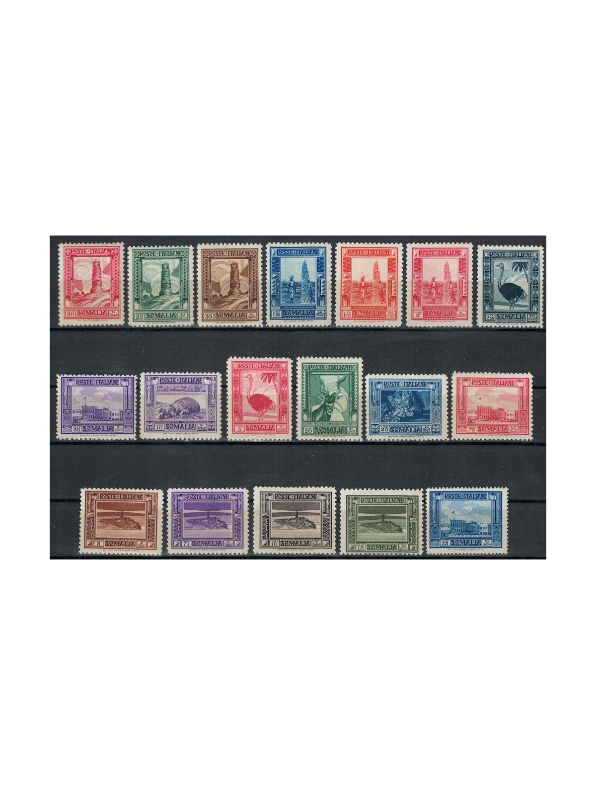 ITALIAN SOMALIA 1932 Pictorial Series 18v MNH**