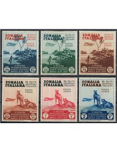 ITALIAN SOMALIA 1934 Colonial Art Exhibition (Airmail) 6v MNH**