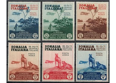 ITALIAN SOMALIA 1934 Colonial Art Exhibition (Airmail) 6v MNH**