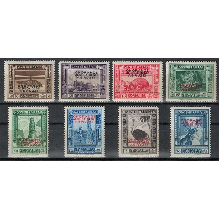 ITALIAN SOMALIA 1934 Honours to the Duke of Abruzzi 8v MNH**