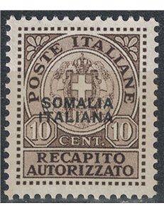 ITALIAN SOMALIA 1941 Authorized delivery MNH**