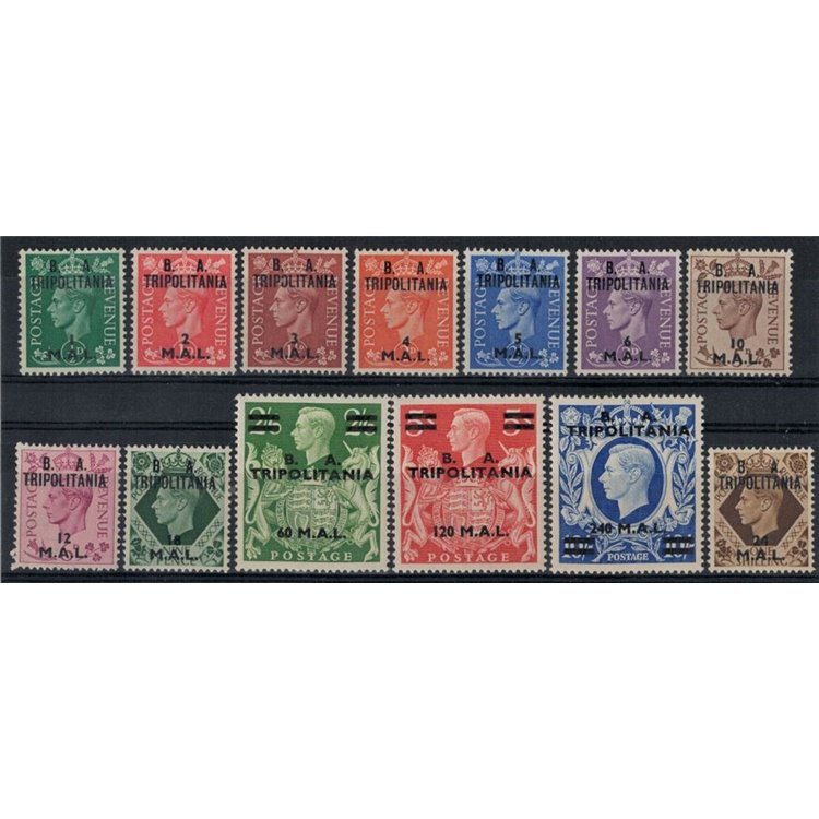 TRIPOLITANIA (ENGLISH WEST) 1950 Overprinted BA 13v MNH**