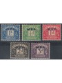 COLONIES (ENGLISH WEST) 1942 Postage Due (MEF) 5v MH*