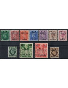 SOMALIA (BRITISH WEST) 1950 Overprinted BA 11v MH*