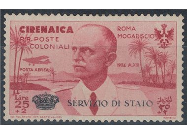 CYRENAICA 1934 Chaplet, State Service MH*