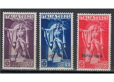 TRIPOLITANIA 1930 Francesco Ferrucci (airmail) 3v MNH**