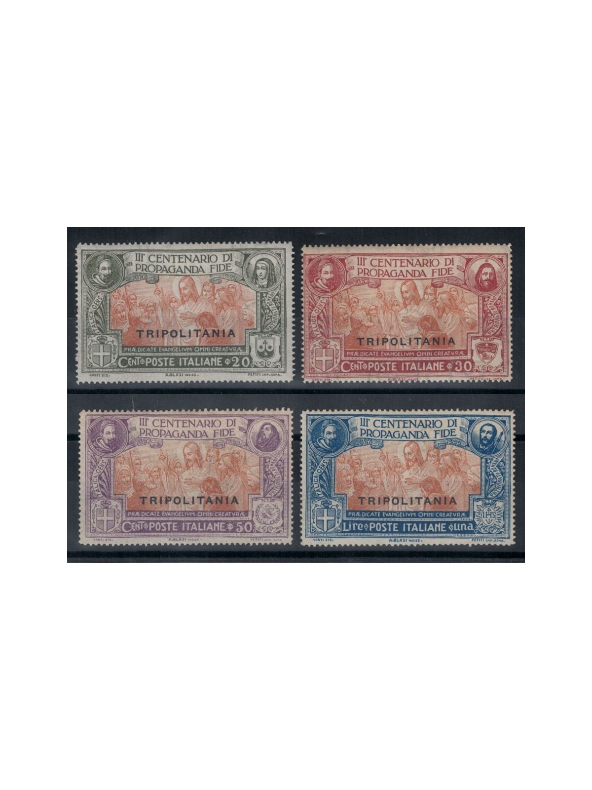 TRIPOLITANIA 1923 Propaganda Fide 4v MNH**
