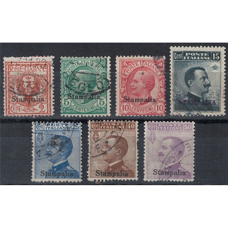 EGEO STAMPALIA 1912 Serie ordinaria 7v us