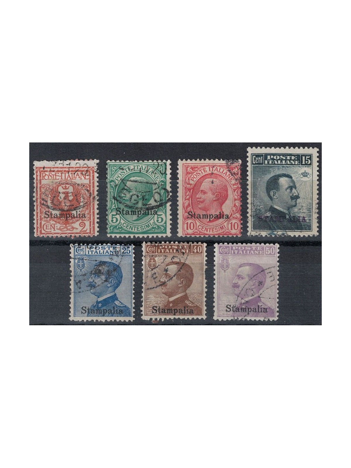 EGEO STAMPALIA 1912 Serie ordinaria 7v us