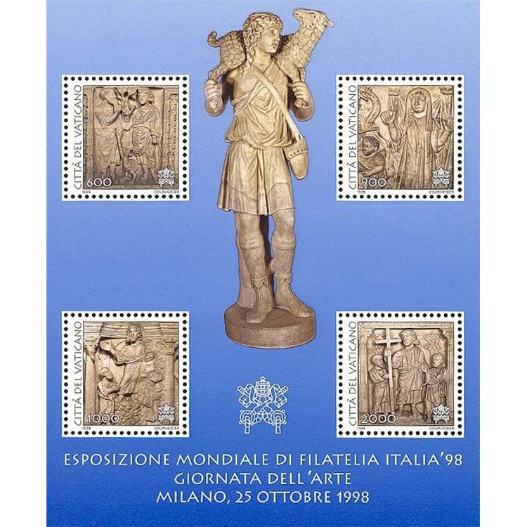 VATICANO 1998 Giornata dell'Arte BF MNH**