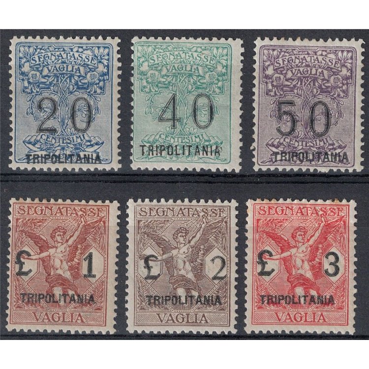 TRIPOLITANIA 1924 Postage due money order (mixed) 6v MNH**