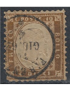 ITALY KINGDOM 1862 10c brown us