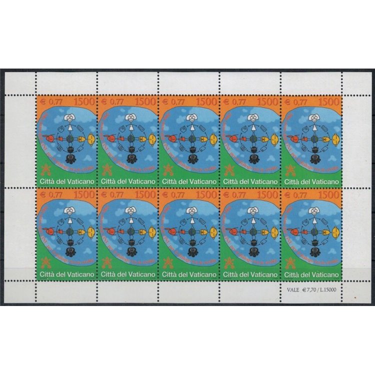 VATICAN 2001 Year of the UN m/s MNH**