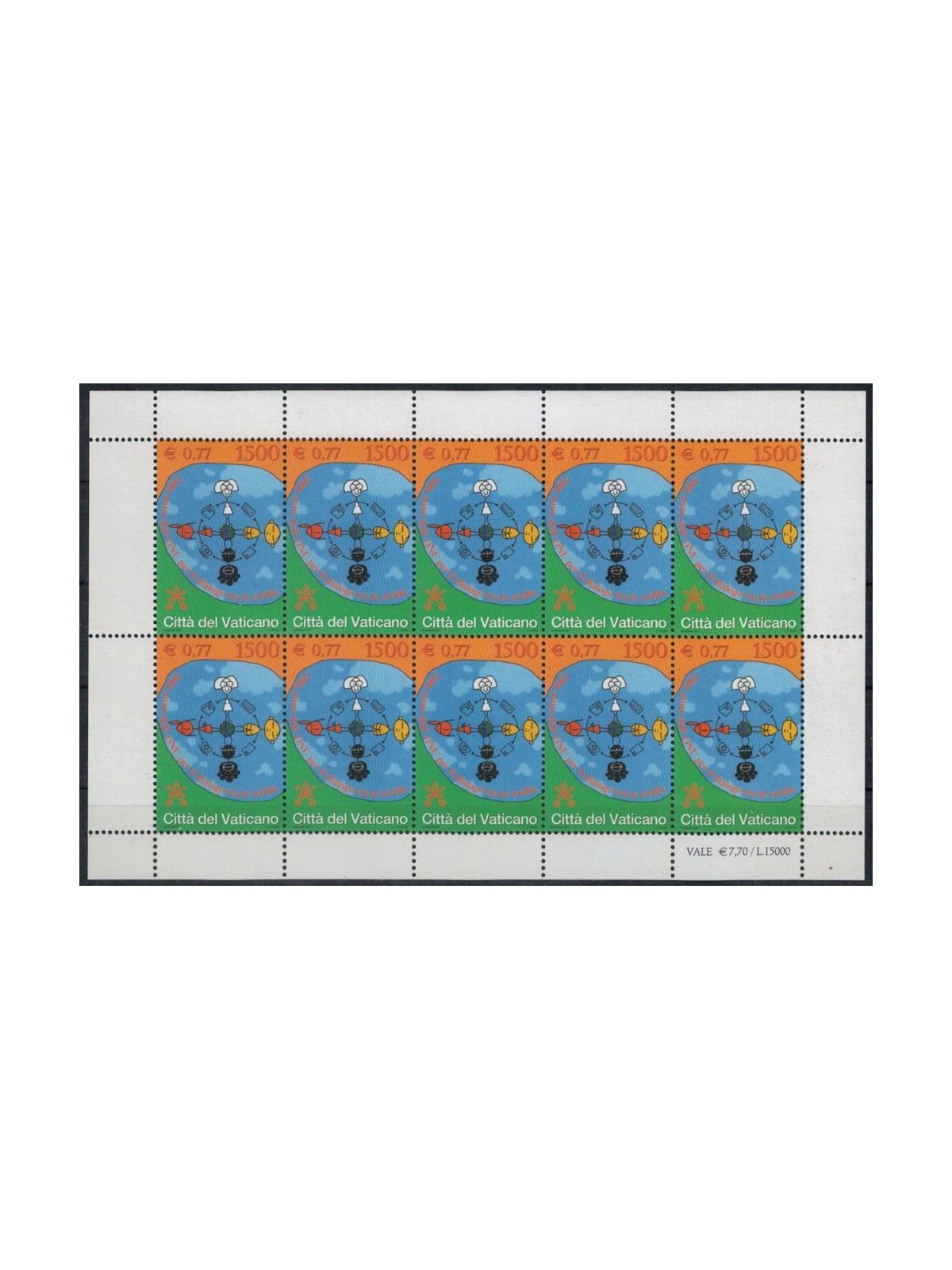 VATICAN 2001 Year of the UN m/s MNH**