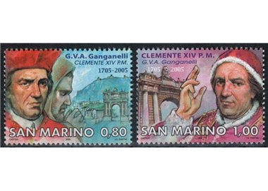 SAN MARINO 2005 Pope Clement XIV 2v MNH**