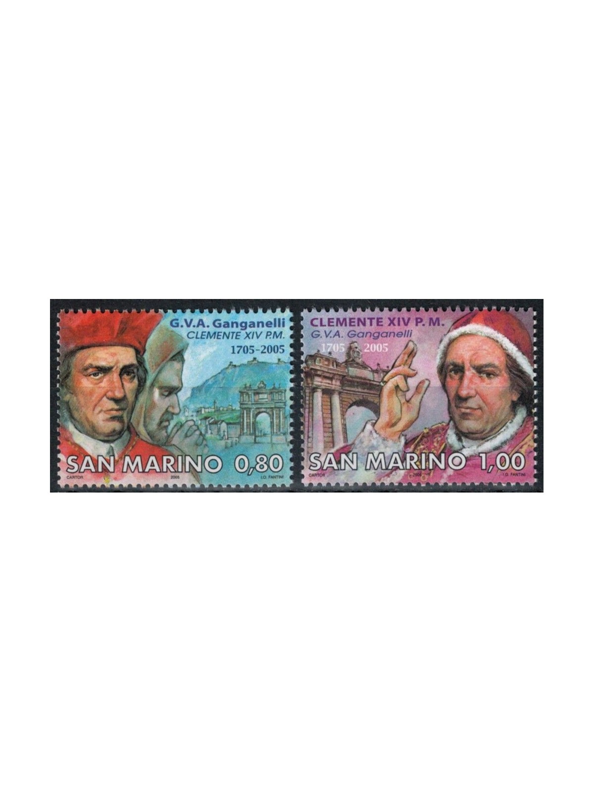 SAN MARINO 2005 Pope Clement XIV 2v MNH**