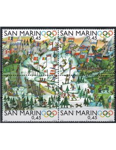 SAN MARINO 2006 Turin Winter Olympics 4v MNH**