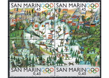 SAN MARINO 2006 Turin Winter Olympics 4v MNH**