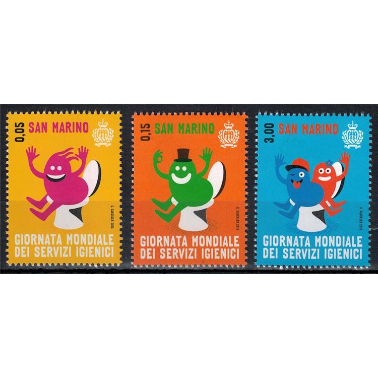 SAN MARINO 2015 Sanitary Services 3v MNH**