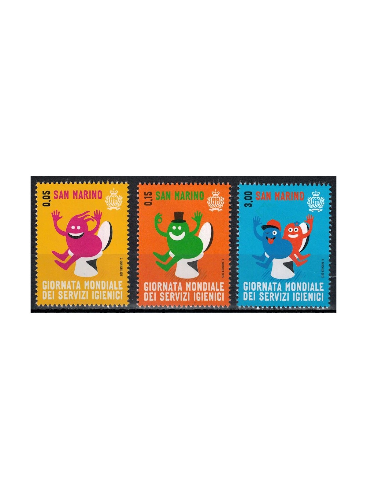 SAN MARINO 2015 Sanitary Services 3v MNH**
