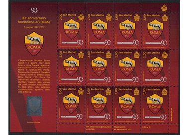 SAN MARINO 2017 AS Roma m/s MNH**