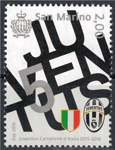 SAN MARINO 2016 Juventus Italian Champion MNH**