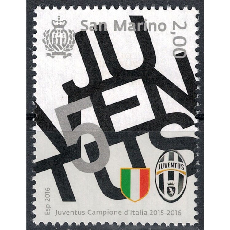 SAN MARINO 2016 Juventus Italian Champion MNH**