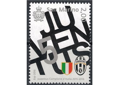 SAN MARINO 2016 Juventus campione d'Italia MNH**