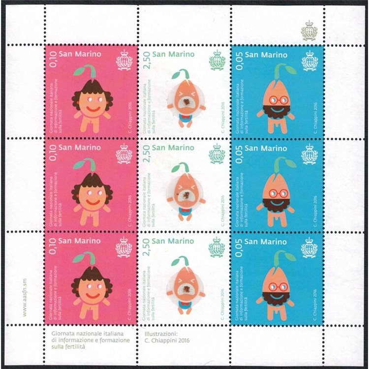SAN MARINO 2016 Fertility Day m/s MNH**