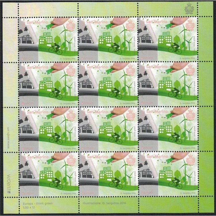 SAN MARINO 2016 Europe m/s MNH**