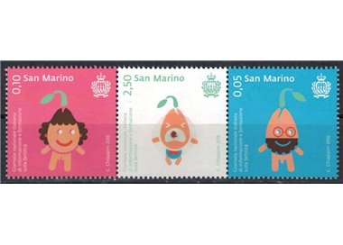 SAN MARINO 2016 Giornata della fertilità 3v MNH**