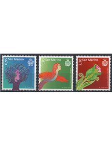 SAN MARINO 2016 Giornata mondiale della poesia 3v MNH**