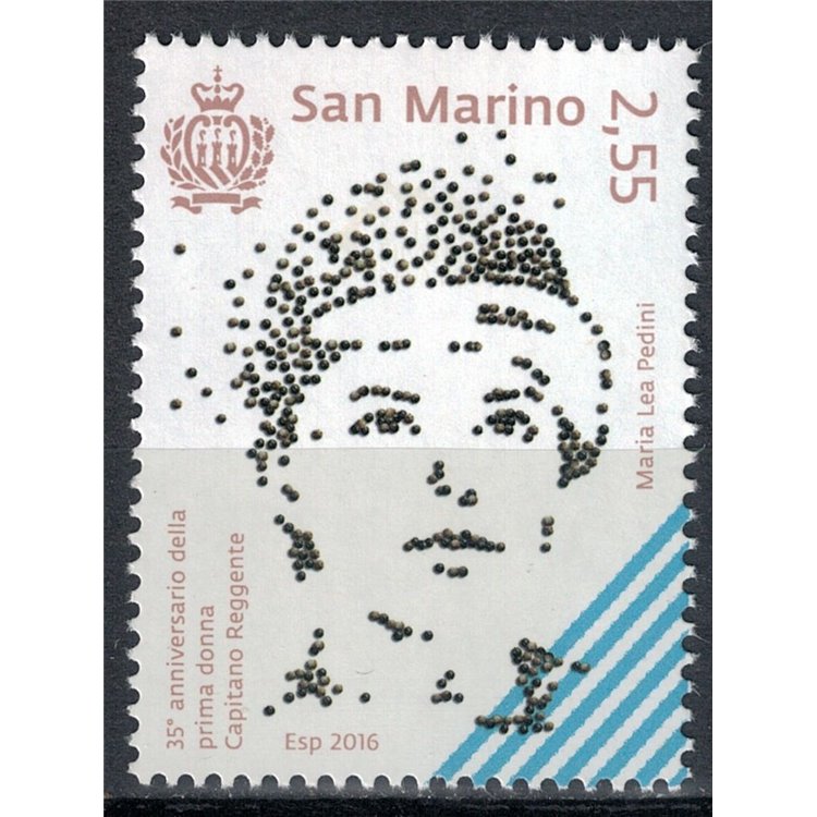 SAN MARINO 2016 Prima donna Capitano Reggente MNH**