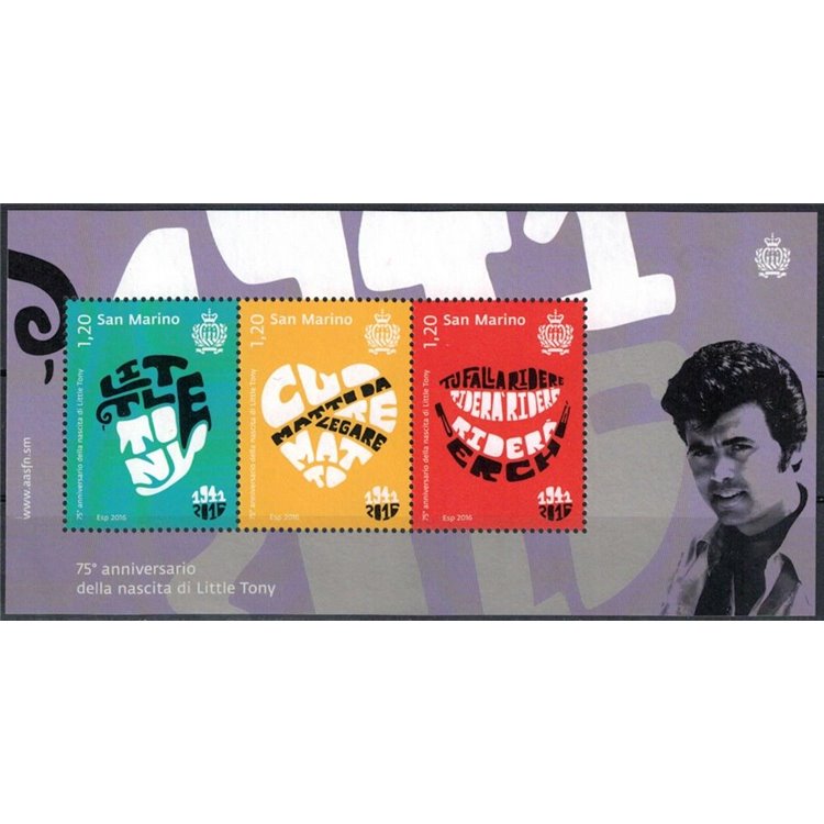 SAN MARINO 2016 Little Tony BF MNH**