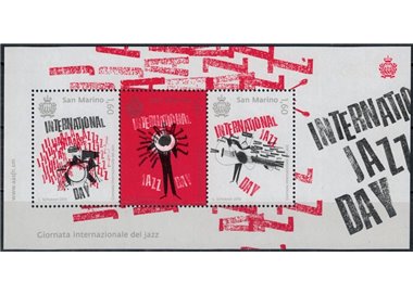 SAN MARINO 2016 Giornata del jazz BF MNH**