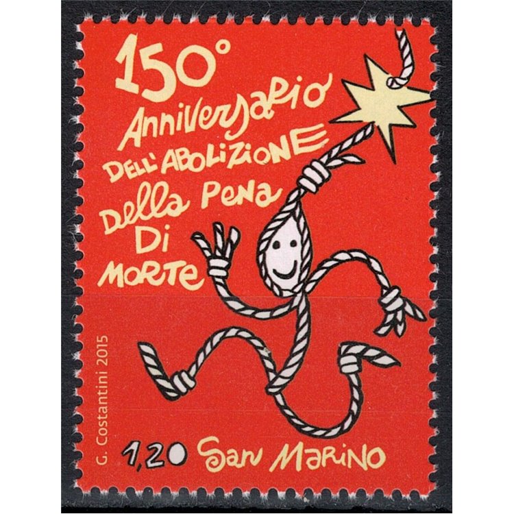 SAN MARINO 2015 Pena di morte MNH**