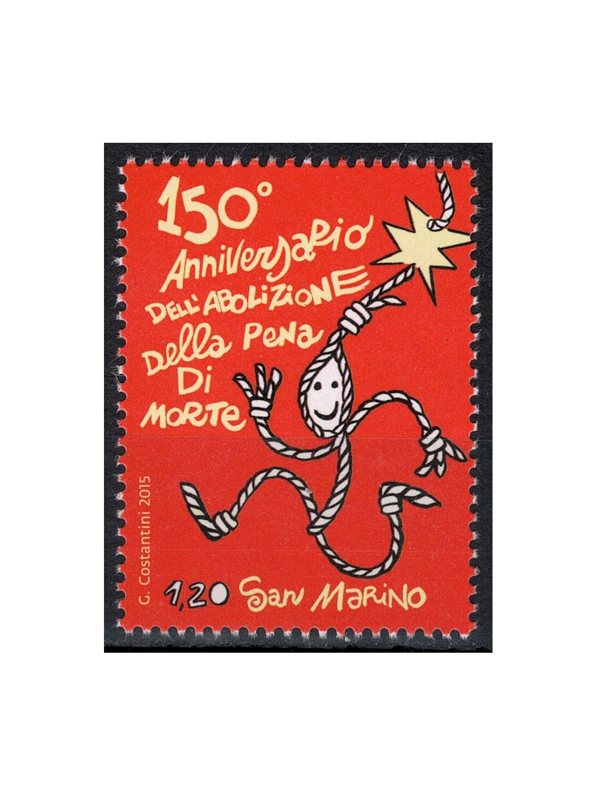SAN MARINO 2015 Death Penalty MNH**