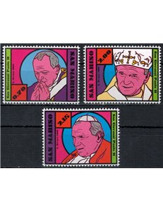 SAN MARINO 2015 John Paul II 3v MNH**