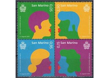 SAN MARINO 2015 Giornata del Bacio 4v MNH**