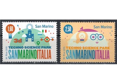SAN MARINO 2015 Science and Technology Park 2v MNH**