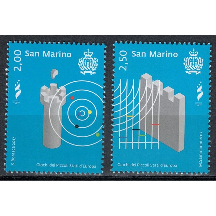 SAN MARINO 2017 Games of the Small States 2v MNH**