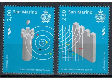 SAN MARINO 2017 Games of the Small States 2v MNH**