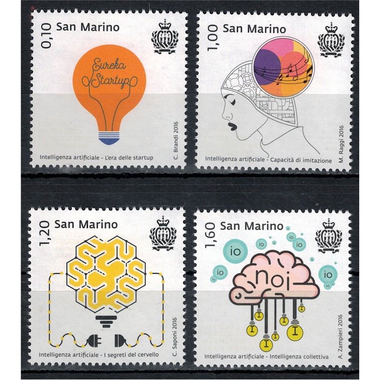 SAN MARINO 2016 Artificial Intelligence 4v MNH**
