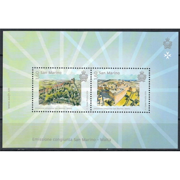 SAN MARINO 2016 Le Fortezze BF MNH**