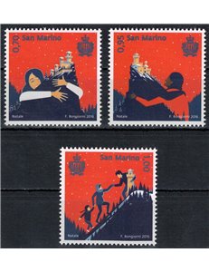 SAN MARINO 2016 Natale 3v MNH**