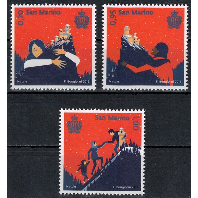 SAN MARINO 2016 Christmas 3v MNH**