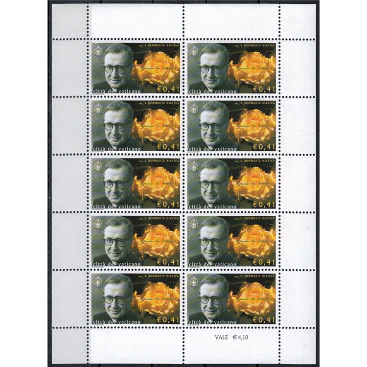 VATICAN 2003 Josemaria Escrivà m/s MNH**