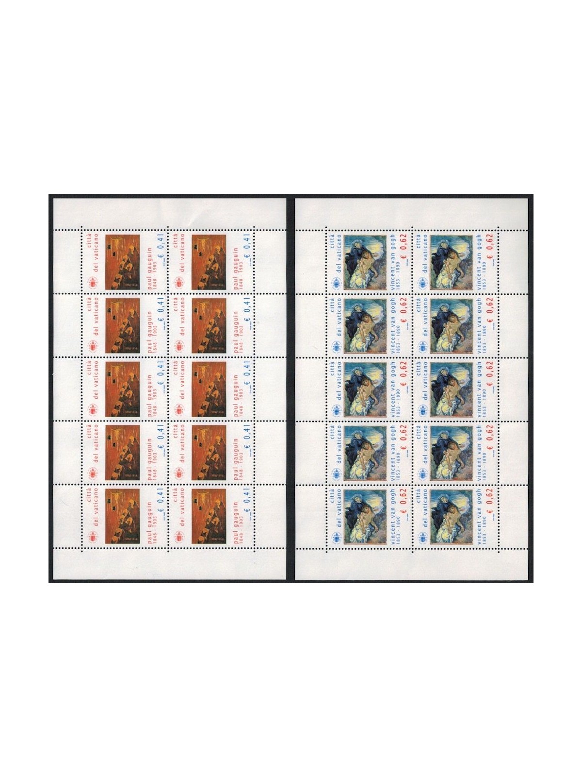 VATICANO 2003 Maestri della pittura 2 MF MNH**